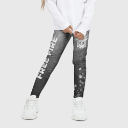 Детские леггинсы 3D Free Fire - grey gradient вертикально - фото 2