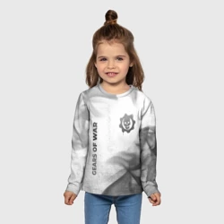 Детский лонгслив 3D Gears of War - white gradient вертикально - фото 2