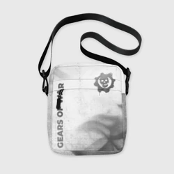 Сумка через плечо 3D Gears of War - white gradient вертикально