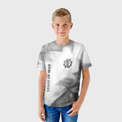 Детская футболка 3D Gears of War - white gradient вертикально - фото 2