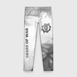 Детские леггинсы 3D Gears of War - white gradient вертикально