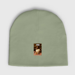 Женская шапка демисезонная Вика брейнротная лошадь