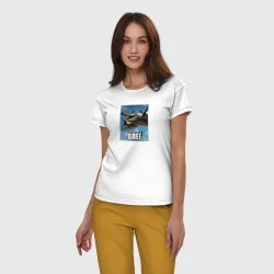 Женская пижама с белой футболкой хлопок Бомбардило Крокодило Олег - фото 2