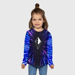 Детский лонгслив 3D No Man's Sky neon energy - фото 2