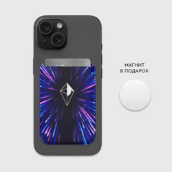 Картхолдер Magsafe магнитный No Man's Sky neon energy - фото 2
