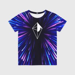 Детская футболка 3D No Man's Sky neon energy