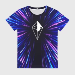 Женская футболка 3D No Man's Sky neon energy