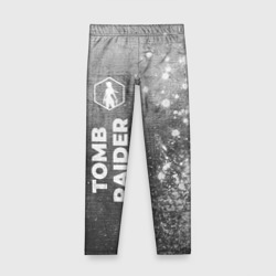 Детские леггинсы 3D Tomb Raider - grey gradient по-вертикали