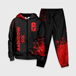 Детский костюм 3D Rainbow Six - red gradient вертикально