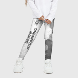 Детские леггинсы 3D Death Stranding - white gradient по-вертикали - фото 2