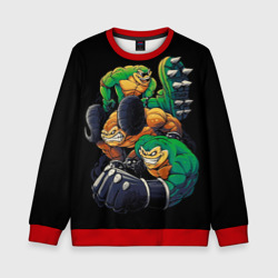 Детский свитшот 3D Battletoads trio 