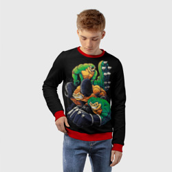 Детский свитшот 3D Battletoads trio  - фото 2