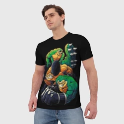 Мужская футболка 3D Battletoads trio  - фото 2