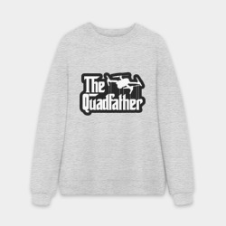 Мужской свитшот oversize без начеса хлопок Батя дронов и квадрокоптеров