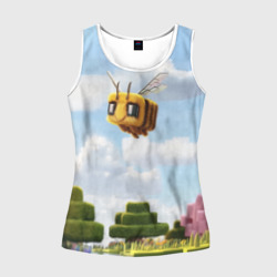 Женская майка 3D Пчёлка - Minecraft