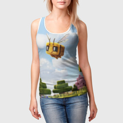 Женская майка 3D Пчёлка - Minecraft - фото 2