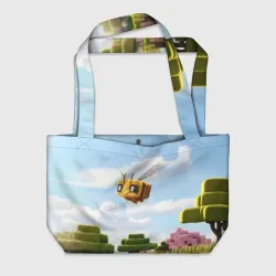 Пляжная сумка 3D Пчёлка - Minecraft