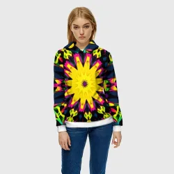 Женская толстовка 3D Звездный калейдоскоп - фото 2