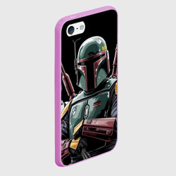 Чехол для iPhone 5/5S матовый Боба Фетт звездные войны - фото 2