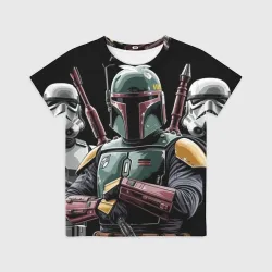 Детская футболка 3D Боба Фетт звездные войны