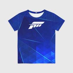 Детская футболка 3D Forza Horizon blue poly
