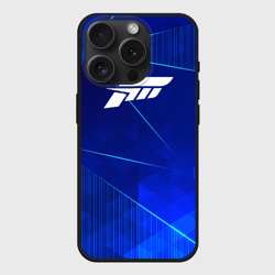 Чехол силиконовый для Apple iPhone 15 Pro матовый Forza Horizon blue poly