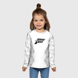 Детский лонгслив 3D Forza Horizon white poly - фото 2