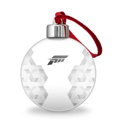 Ёлочный шар Forza Horizon white poly