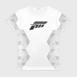 Женская футболка 3D Forza Horizon white poly