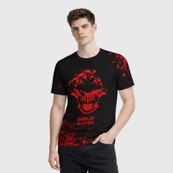 Мужская футболка 3D Goblin Slayer - red gradient - фото 2
