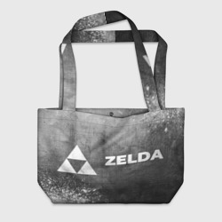 Пляжная сумка 3D Zelda - grey gradient по-горизонтали