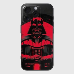 Чехол для iPhone 16 Pro силиконовый с защитой камеры Дарт Вейдер star wars