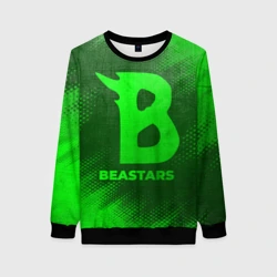 Женский свитшот 3D Beastars - green gradient