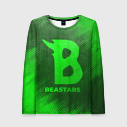 Женский лонгслив 3D Beastars - green gradient