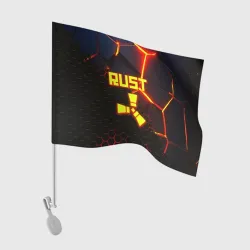 Флаг для автомобиля Rust hexagon краски