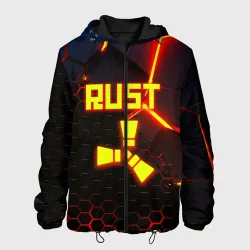 Мужская куртка 3D Rust hexagon краски