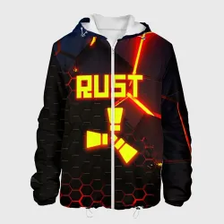 Мужская куртка 3D Rust hexagon краски