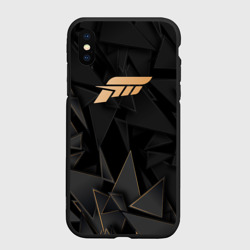 Чехол для iPhone XS Max матовый Forza Horizon golden poly