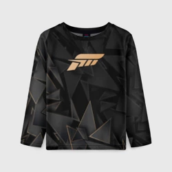 Детский лонгслив 3D Forza Horizon golden poly