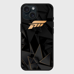 Чехол силиконовый для Apple iPhone 15 матовый Forza Horizon golden poly