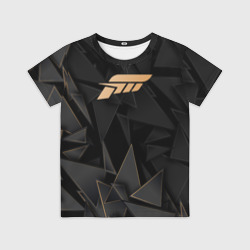 Детская футболка 3D Forza Horizon golden poly