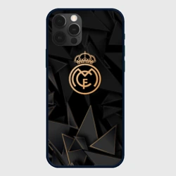 Чехол для iPhone 12 Pro Real Madrid golden poly