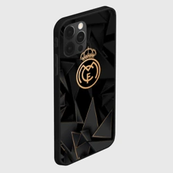Чехол для iPhone 12 Pro Real Madrid golden poly - фото 2