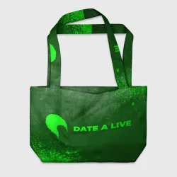 Пляжная сумка 3D Date A Live - green gradient по-горизонтали