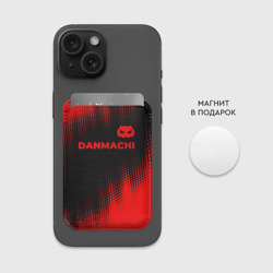 Картхолдер Magsafe магнитный DanMachi - red gradient посередине - фото 2