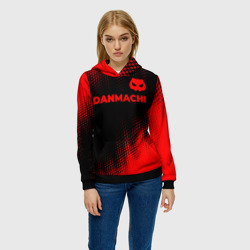 Женская толстовка 3D DanMachi - red gradient посередине - фото 2