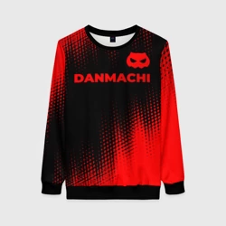 Женский свитшот 3D DanMachi - red gradient посередине