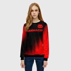 Женский свитшот 3D DanMachi - red gradient посередине - фото 2