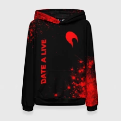 Женская толстовка 3D Date A Live - red gradient вертикально