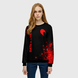 Женский свитшот 3D Date A Live - red gradient вертикально - фото 2